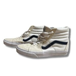 Vans Women's High-Top Sneakers - Cream and Black